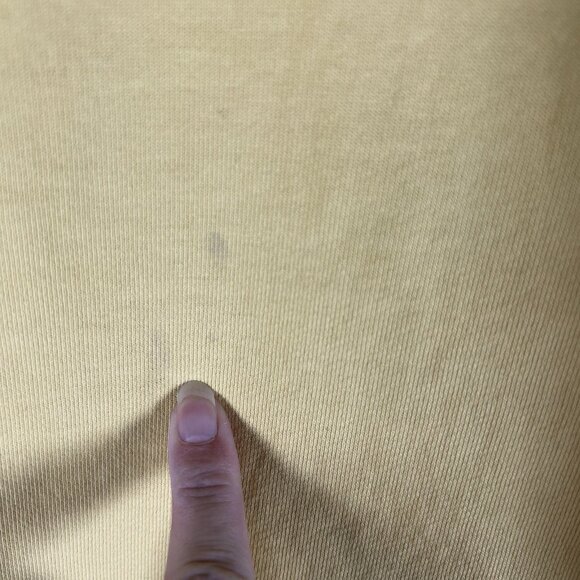 BRANDY MELVILLE‎ solid YELLOW honey Embroidered sweatshirt top One Size womens - Picture 5 of 11